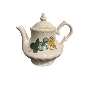Metlox Pottery Vernon Ware Vineyard Teapot Excellent 4‎ Cup Tea Coffee Pottery